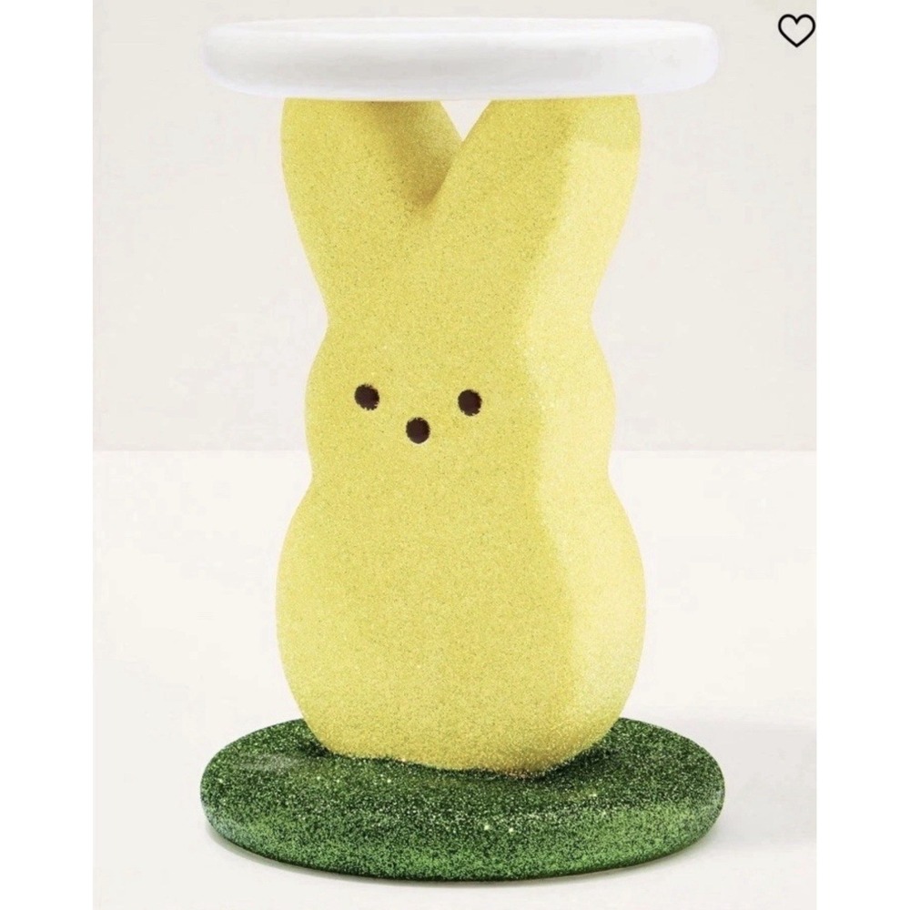 Bath & Body Works "PEEPS GLITTERY MARSHMALLOW BUNNY"  Candle Holder Peeps